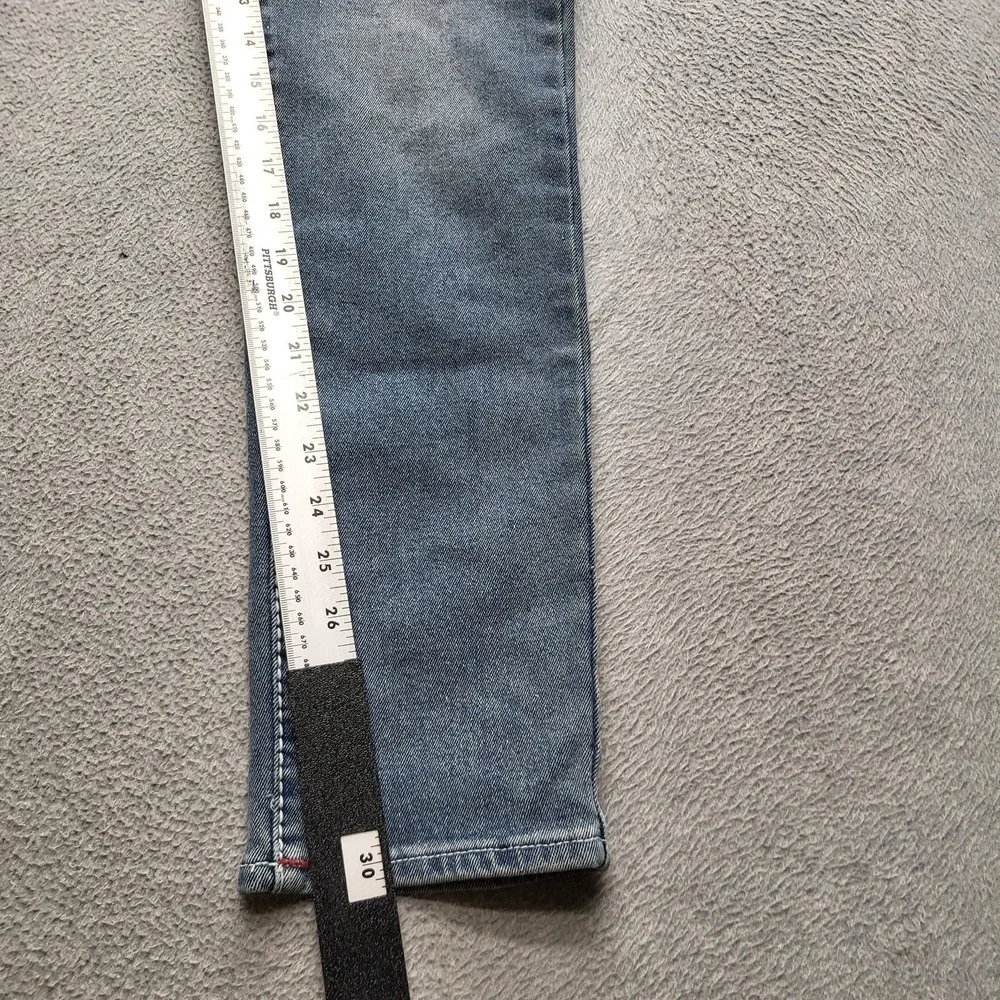 True Religion Men Jeans 30 Blue Denim Contrast‎ Stitching Embroidery Rocco